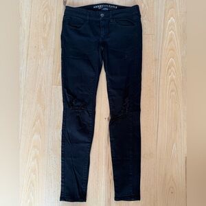 American Eagle Outfitters Black Super Stretch Jeggings - Size 2